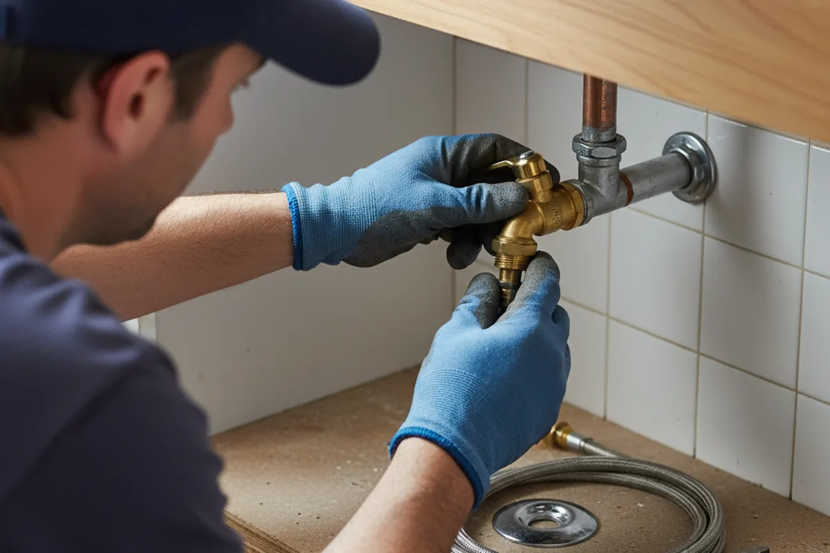 Shutoff valve and fitting work during Faucet and Fixture Repair in Towanda